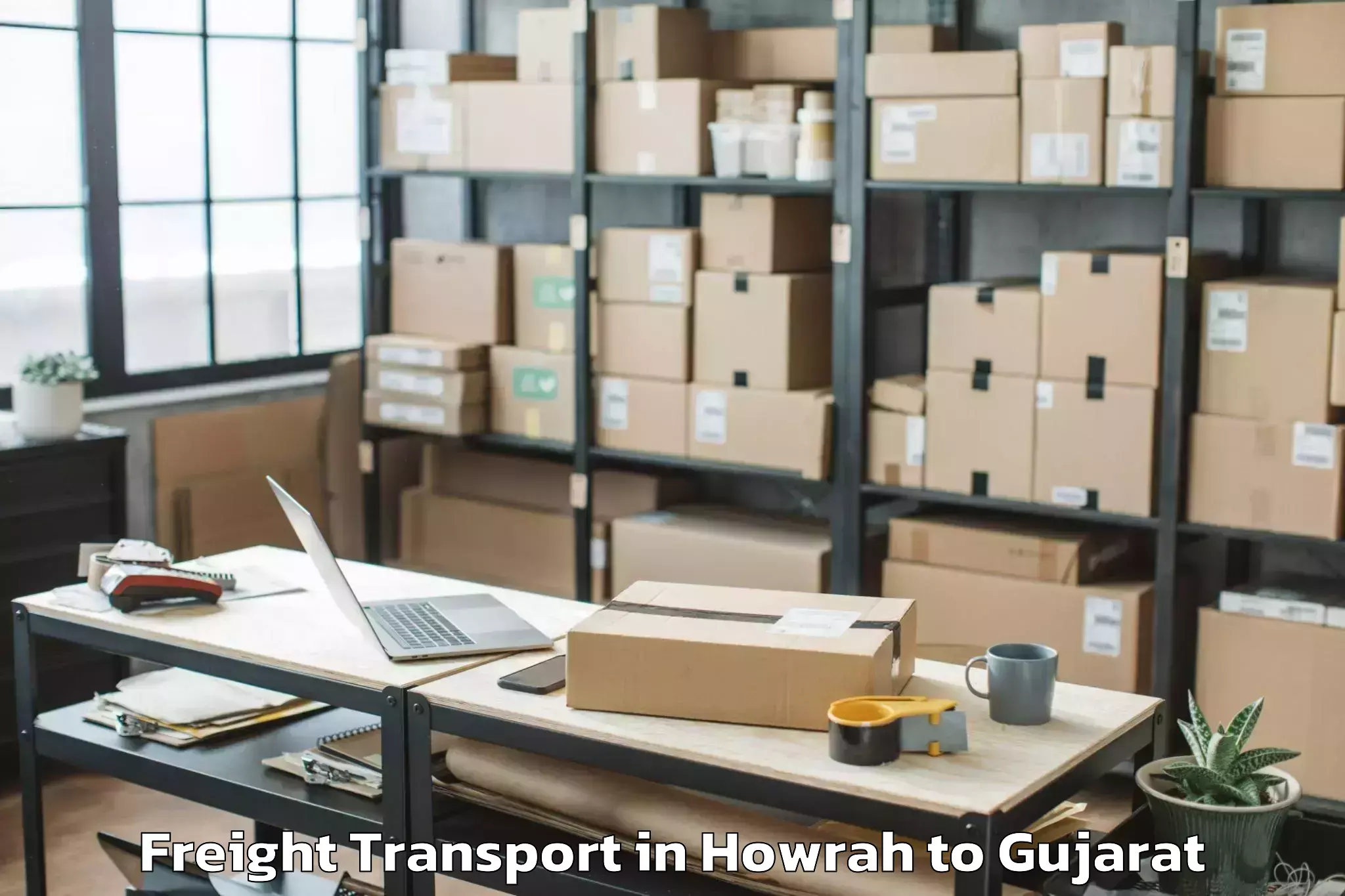 Reliable Howrah to Chuda Freight Transport